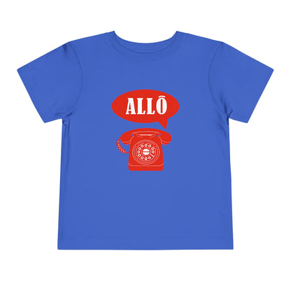 Cute Toddler Short Sleeve Tee- Retro Telephone