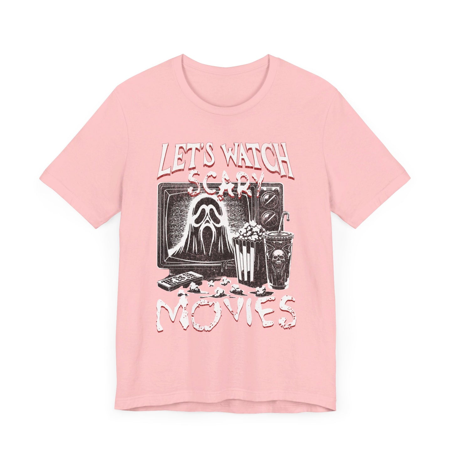 Halloween Tee, Let's watch scary movies- Short Sleeve Tee