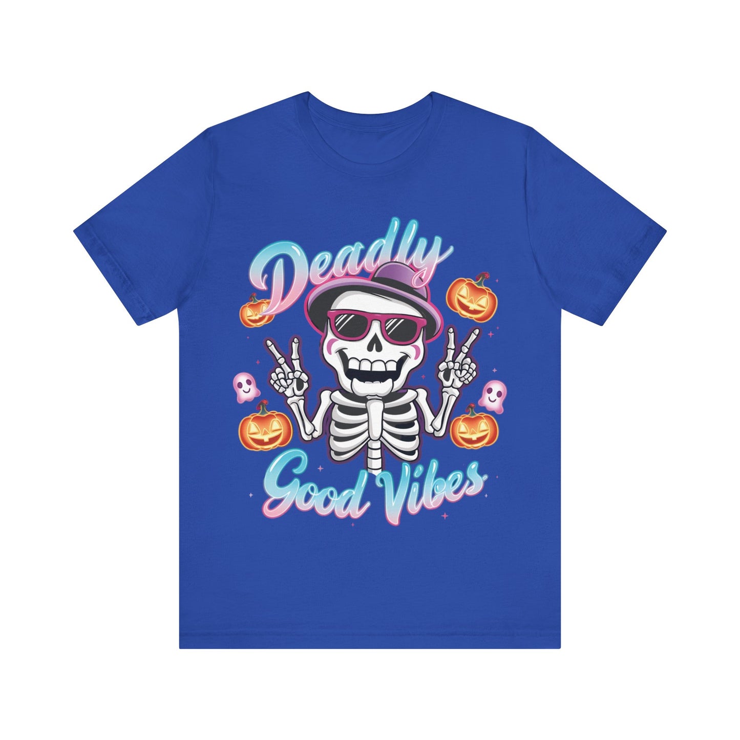 Halloween Skeleton Peace Sign Tee