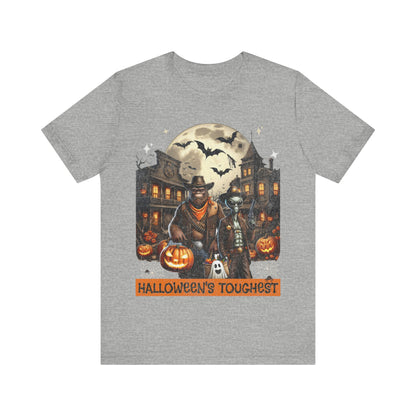 Halloween Tee with Bigfoot and Alien – 'Halloween's Toughest'