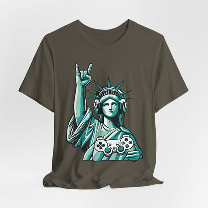 Statue of Liberty Gaming Controller Tee