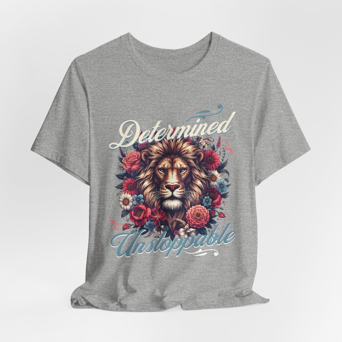Determined&unstoppable tee, gifts for her, graphic tee, motivational tshirt, great day tee, postive shirt, try me, try it,