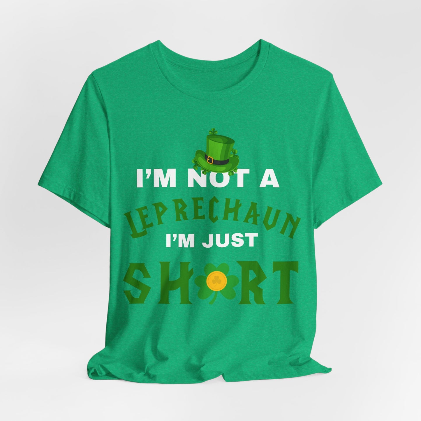 im not a leprechaun im just short tee, st patricks funny tee, funny graphic tee, lucky tee, st Patrick's  day gift, world of tee, gaming tee