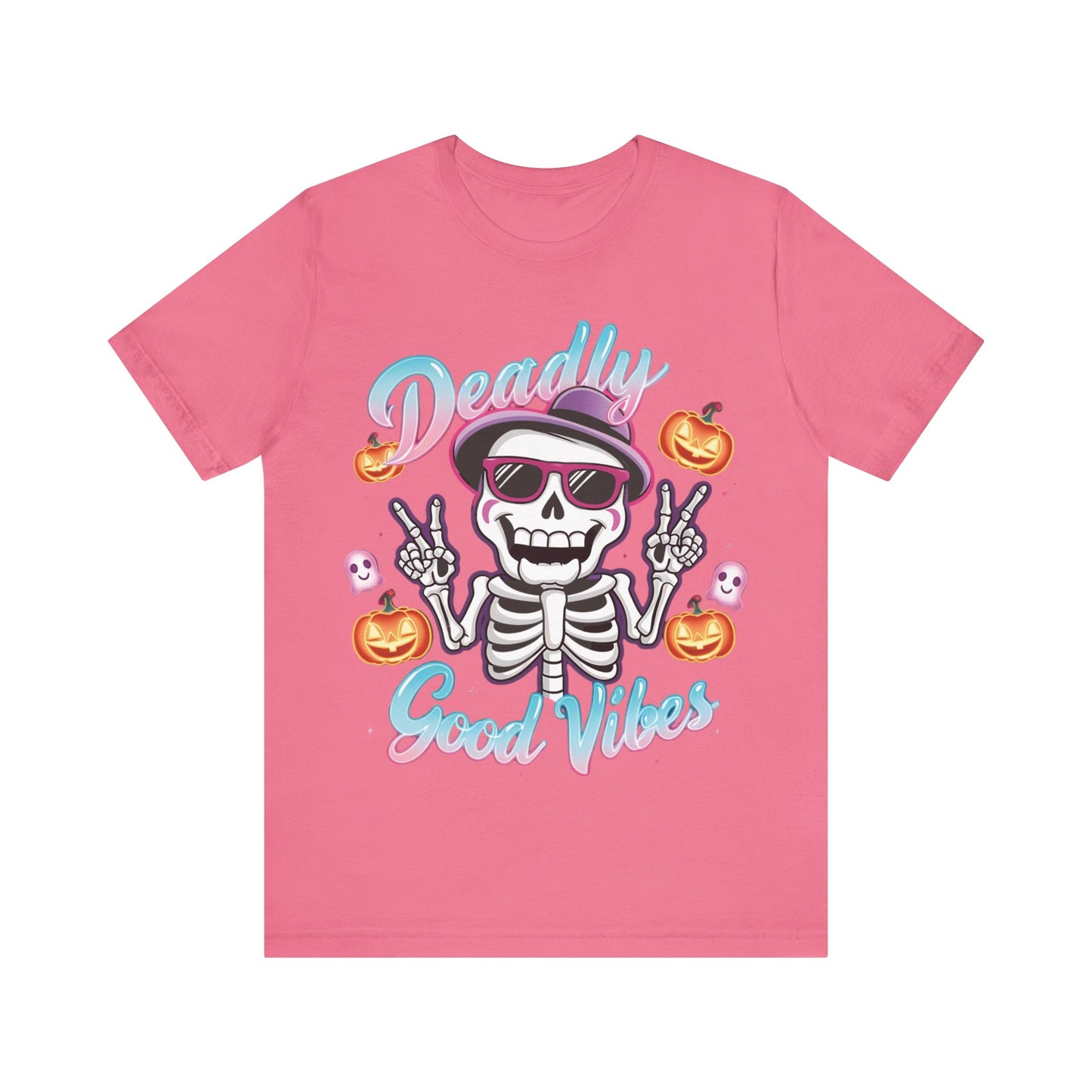 Halloween Skeleton Peace Sign Tee