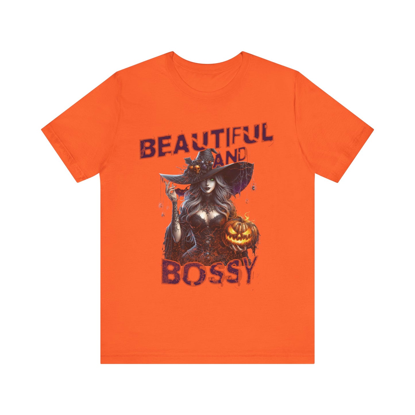 Halloween tee, beautiful and bossy - Short Sleeve Tee