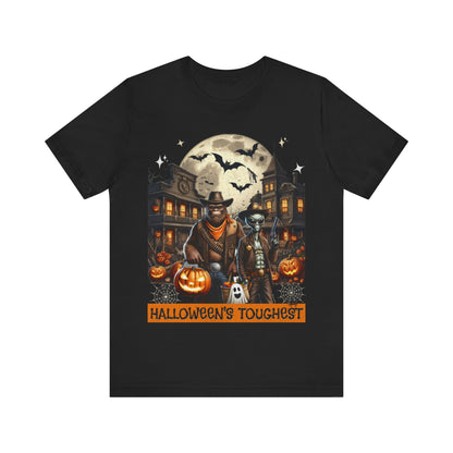 Halloween Tee with Bigfoot and Alien – 'Halloween's Toughest'