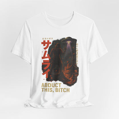 - 'Abduct This, Bitch' UFO Design-Tee