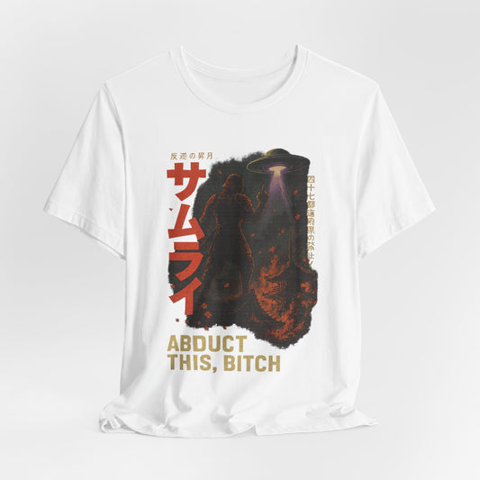 - 'Abduct This, Bitch' UFO Design-Tee