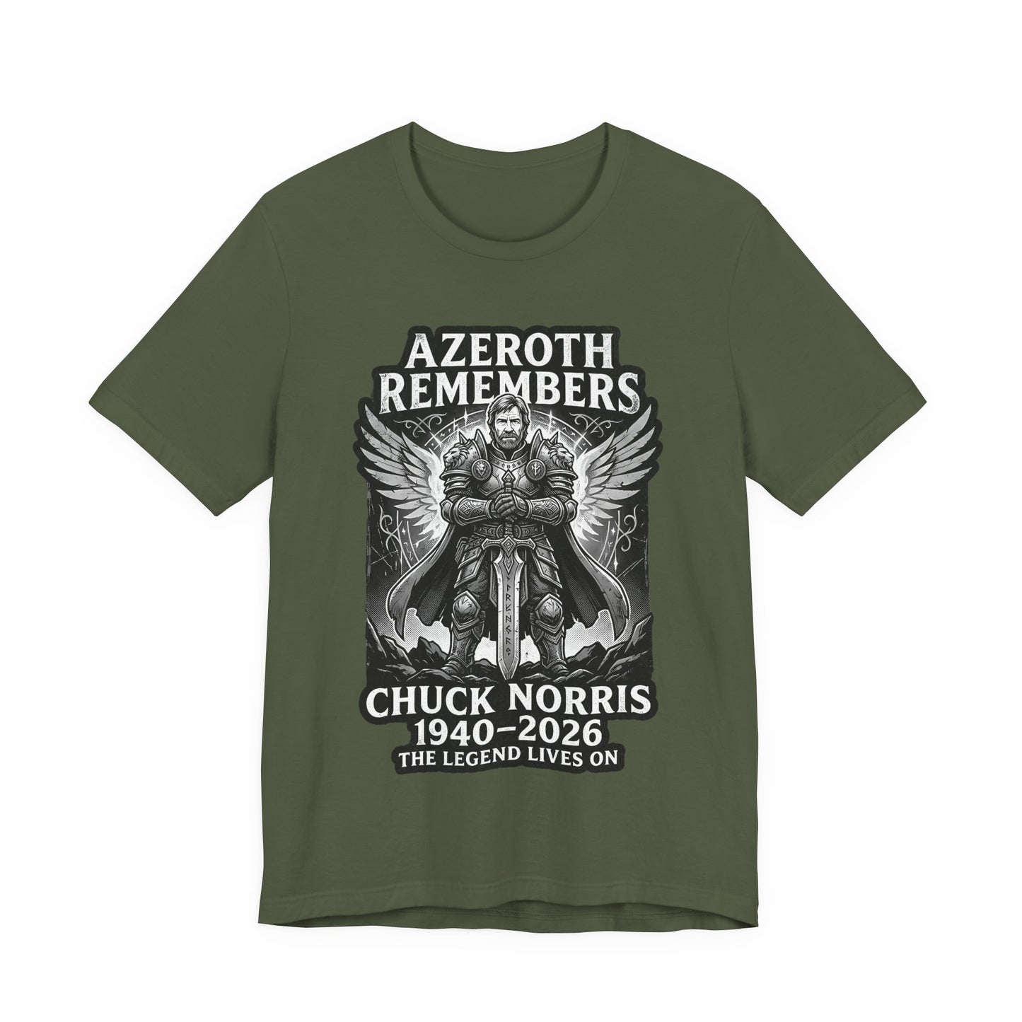 Azeroth Remembers Chuck Norris 1940–2026 - T-Shirt