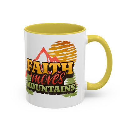 Inspirational Mug: Faith Moves Mountains