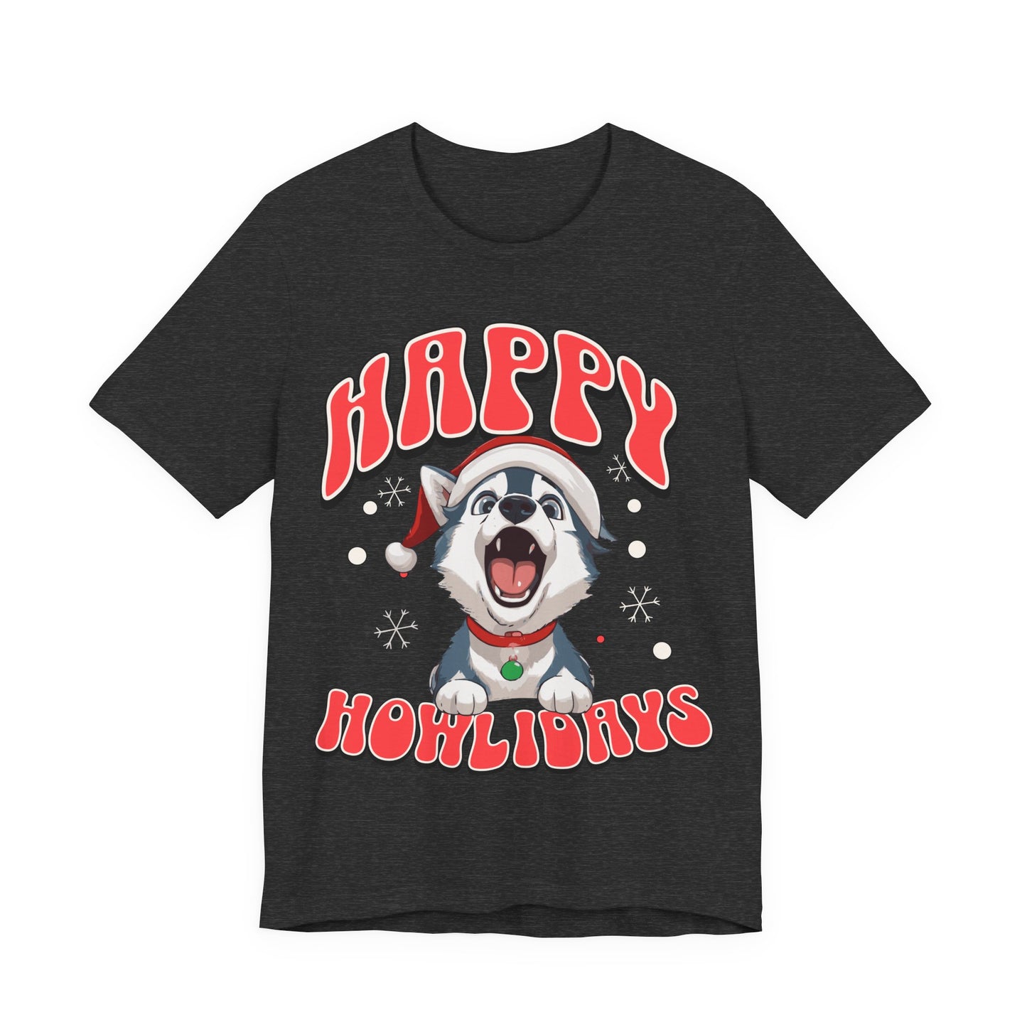 Christmas dog t-shirt | Funny Shirt |  Funny dog christmas | Graphic T-Shirt | Gift for Her | Christmas T-shirt | Dog Mom| Howling Dog Tee