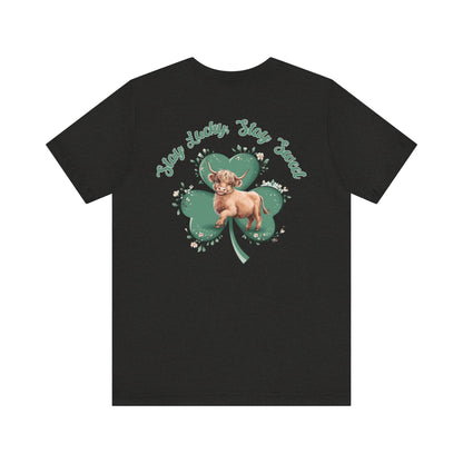 St Patrick's Day Highland Cow Tee, Stay Lucky Stay Sweet Shirt, st pattys day shirt, Green Lucky Charm, Shamrock Tee, Irish shirt,