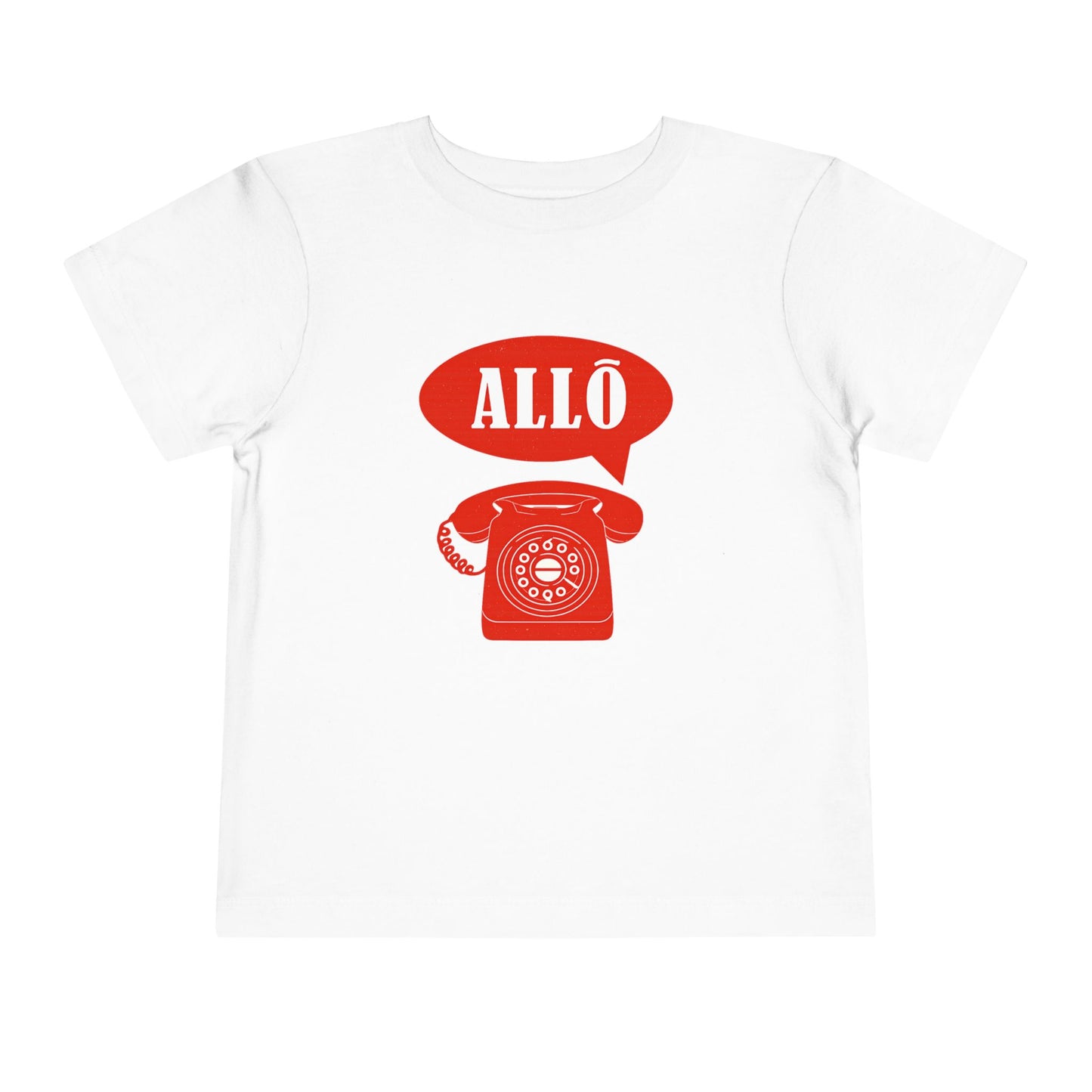 Cute Toddler Short Sleeve Tee- Retro Telephone