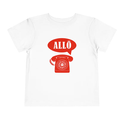 Cute Toddler Short Sleeve Tee- Retro Telephone