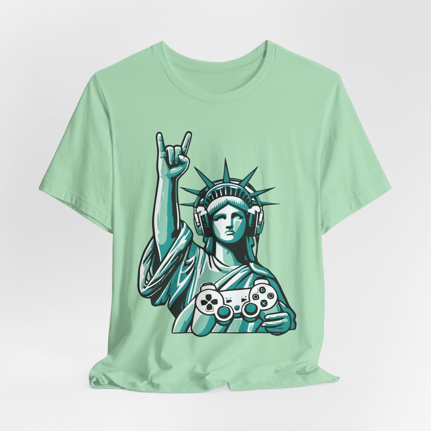 Statue of Liberty Gaming Controller Tee