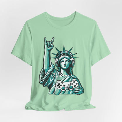 Statue of Liberty Gaming Controller Tee
