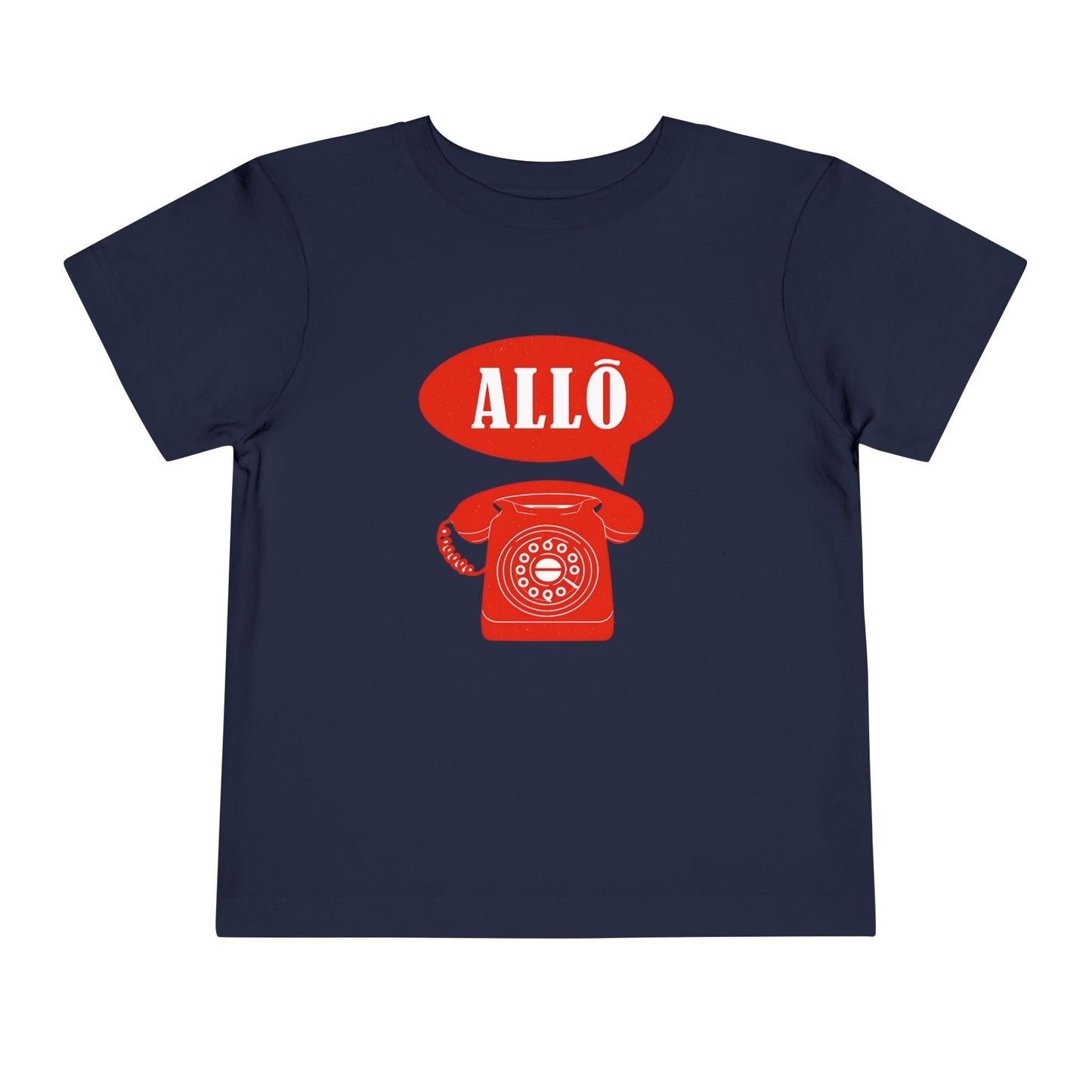 Cute Toddler Short Sleeve Tee- Retro Telephone