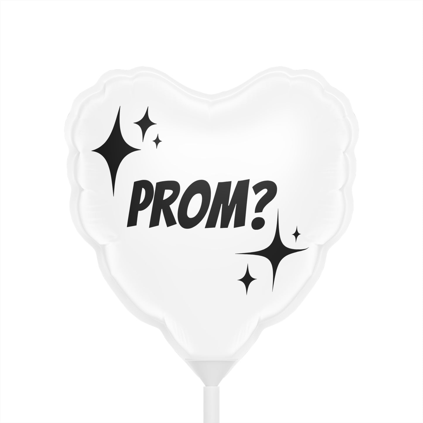 Prom? Balloon (Round and Heart-shaped), 6"