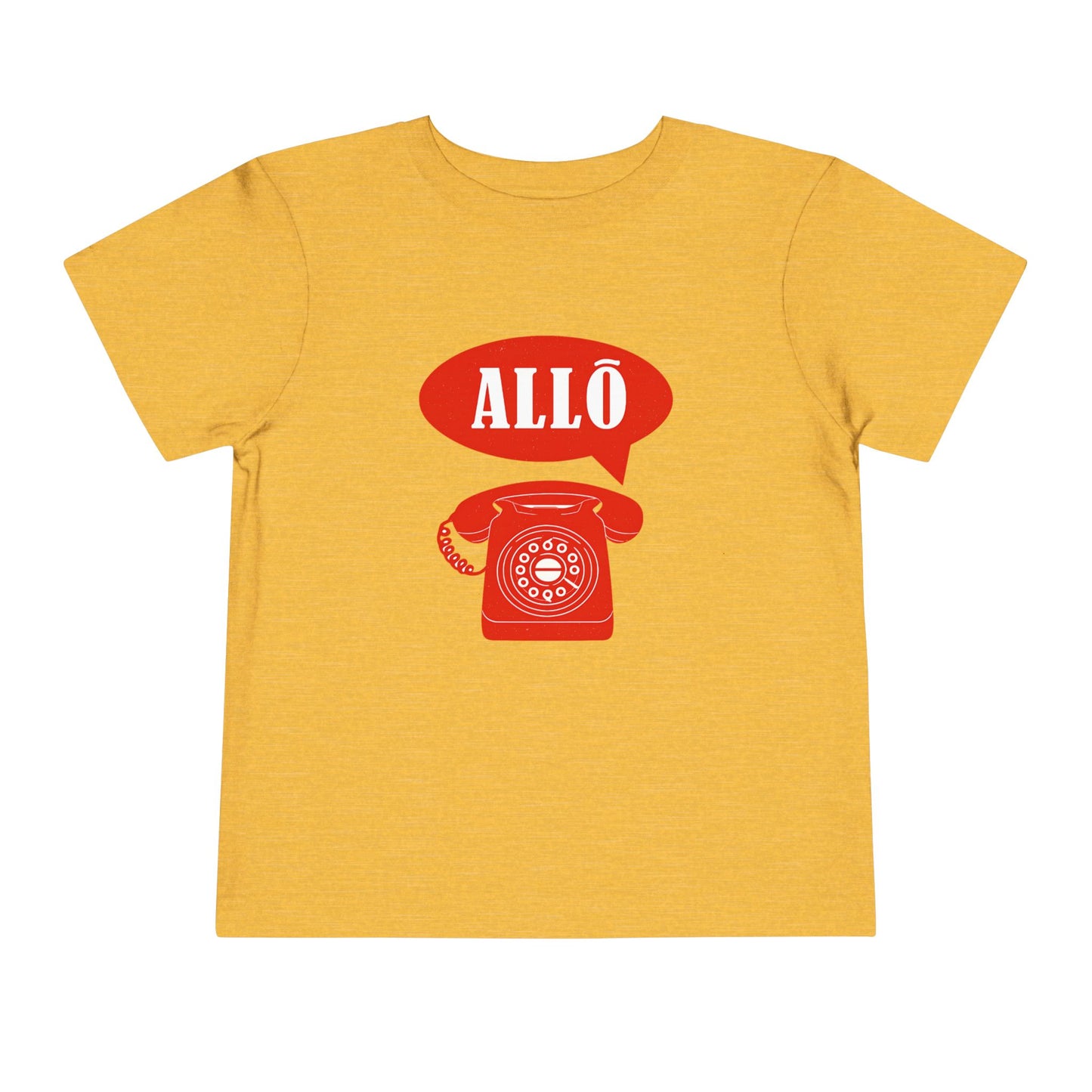 Cute Toddler Short Sleeve Tee- Retro Telephone