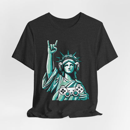 Statue of Liberty Gaming Controller Tee