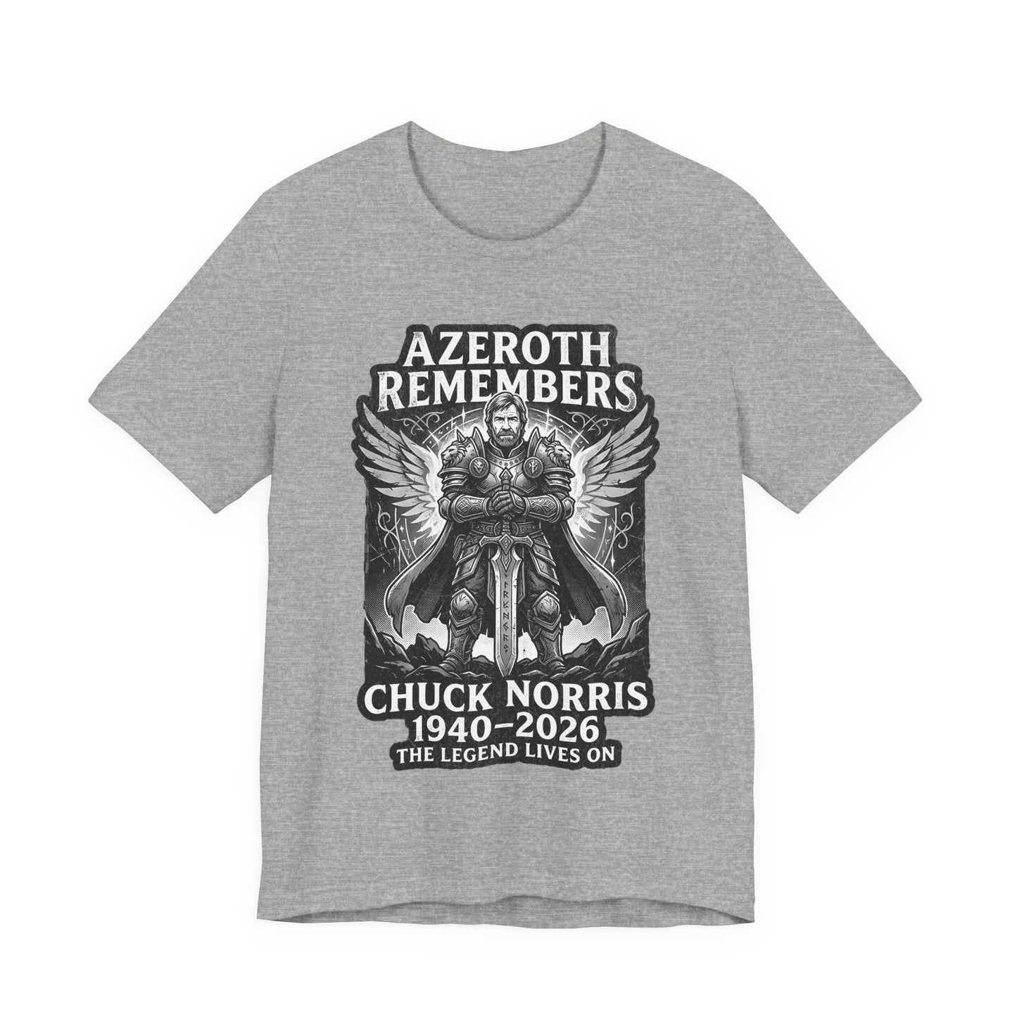 Azeroth Remembers Chuck Norris 1940–2026 - T-Shirt