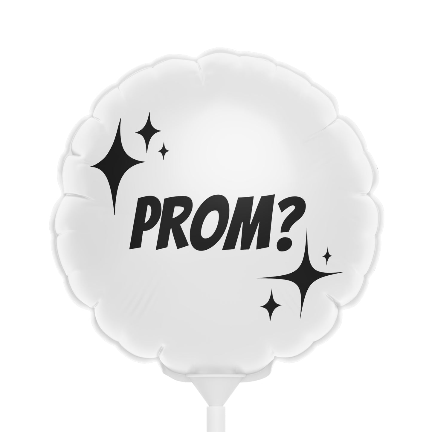 Prom? Balloon (Round and Heart-shaped), 6"