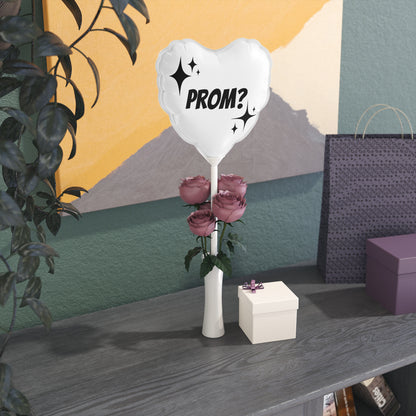 Prom? Balloon (Round and Heart-shaped), 6"