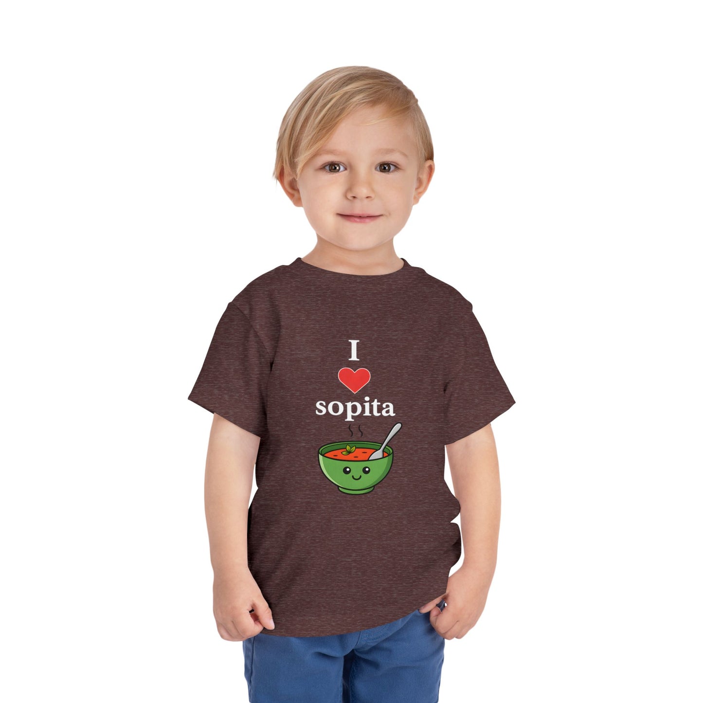 Cute Toddler Short Sleeve Tee with 'GUAU GUAU' Dog Design,