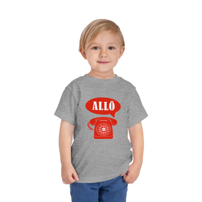 Cute Toddler Short Sleeve Tee- Retro Telephone