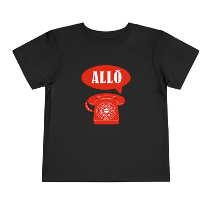 Cute Toddler Short Sleeve Tee- Retro Telephone