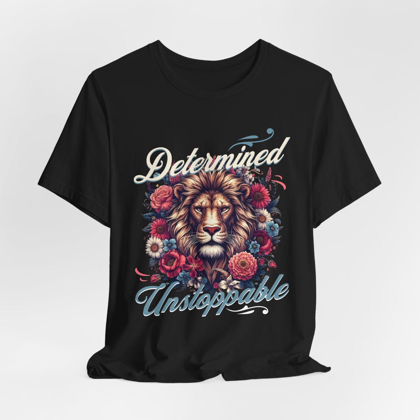 Determined&unstoppable tee, gifts for her, graphic tee, motivational tshirt, great day tee, postive shirt, try me, try it,