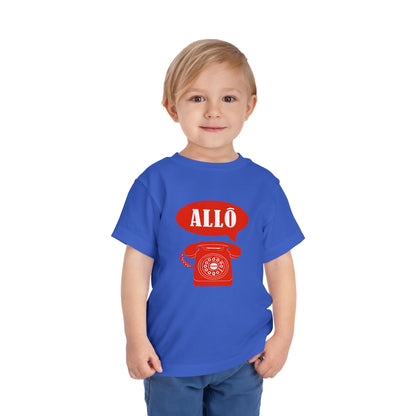 Cute Toddler Short Sleeve Tee- Retro Telephone