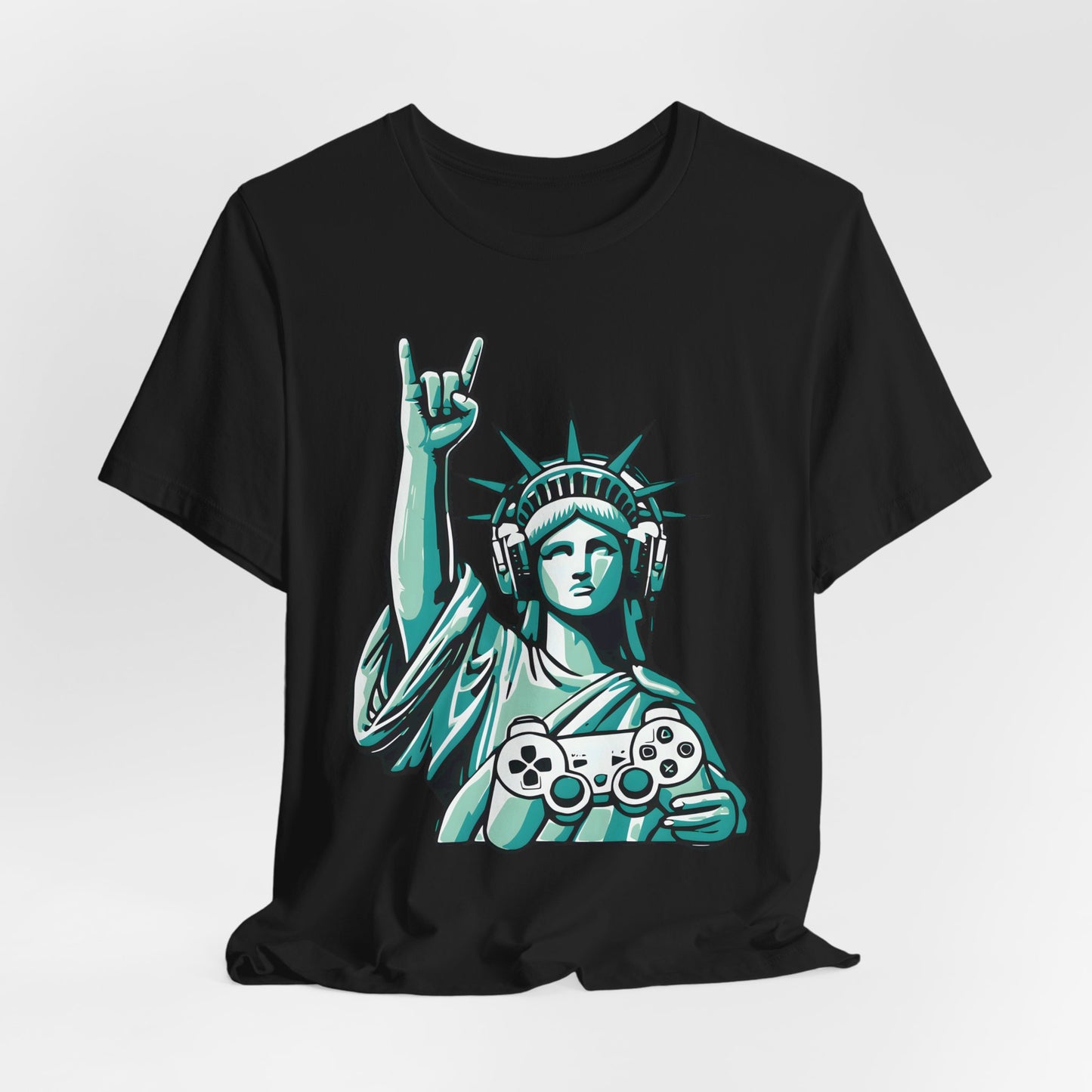 Statue of Liberty Gaming Controller Tee