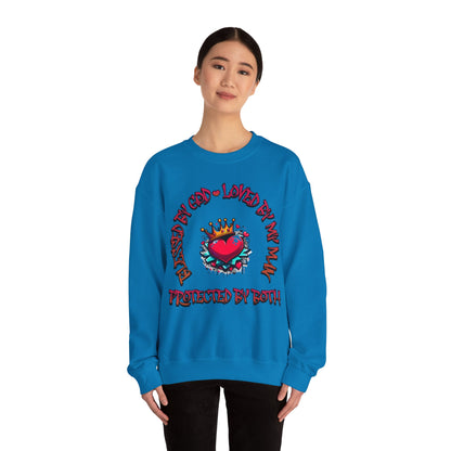 Blessed, Loved, Protected - Unisex Heavy Blend™ Crewneck Sweatshirt