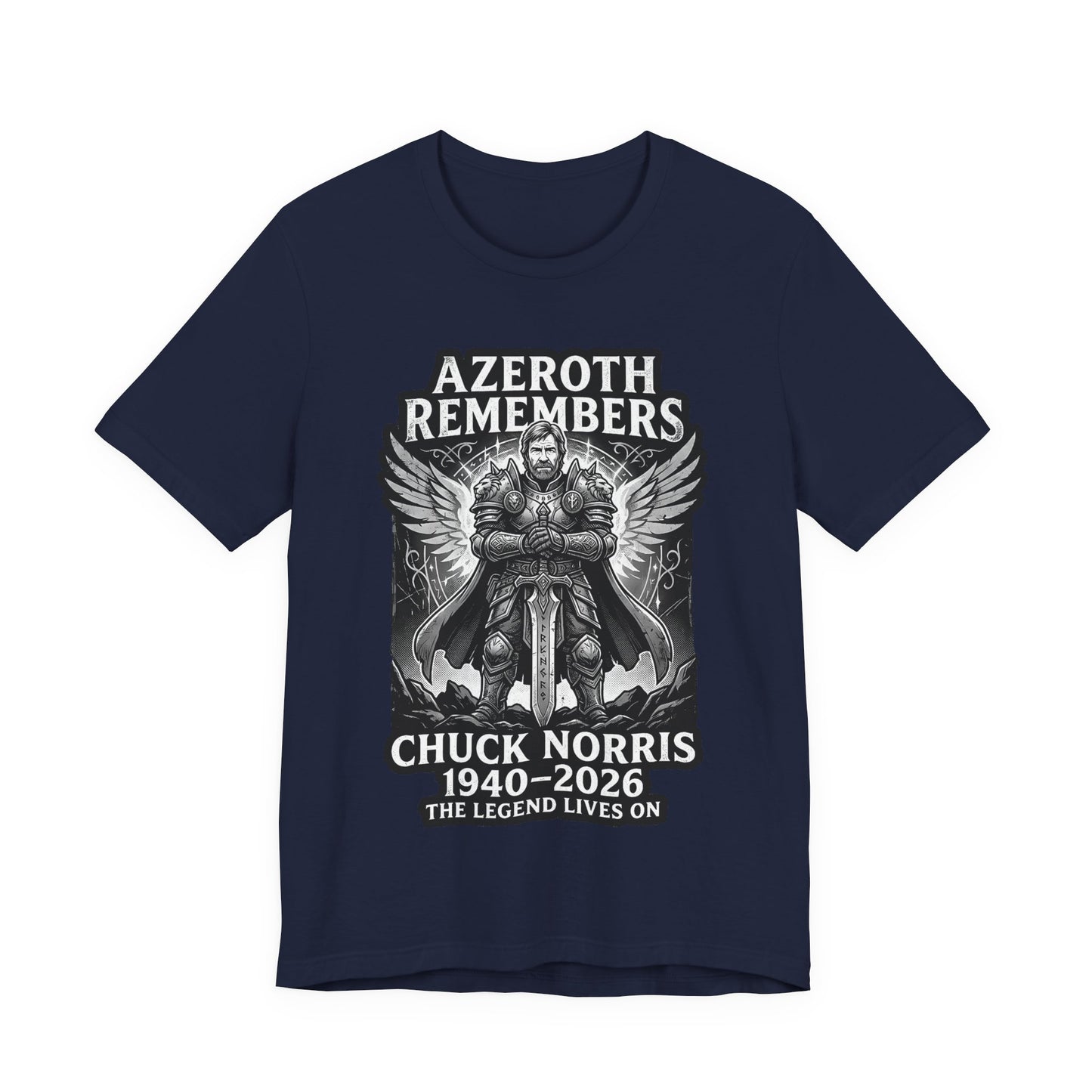Azeroth Remembers Chuck Norris 1940–2026 - T-Shirt