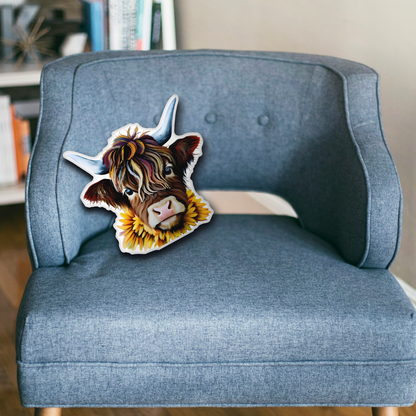 Highland Cow Custom-shaped pillow