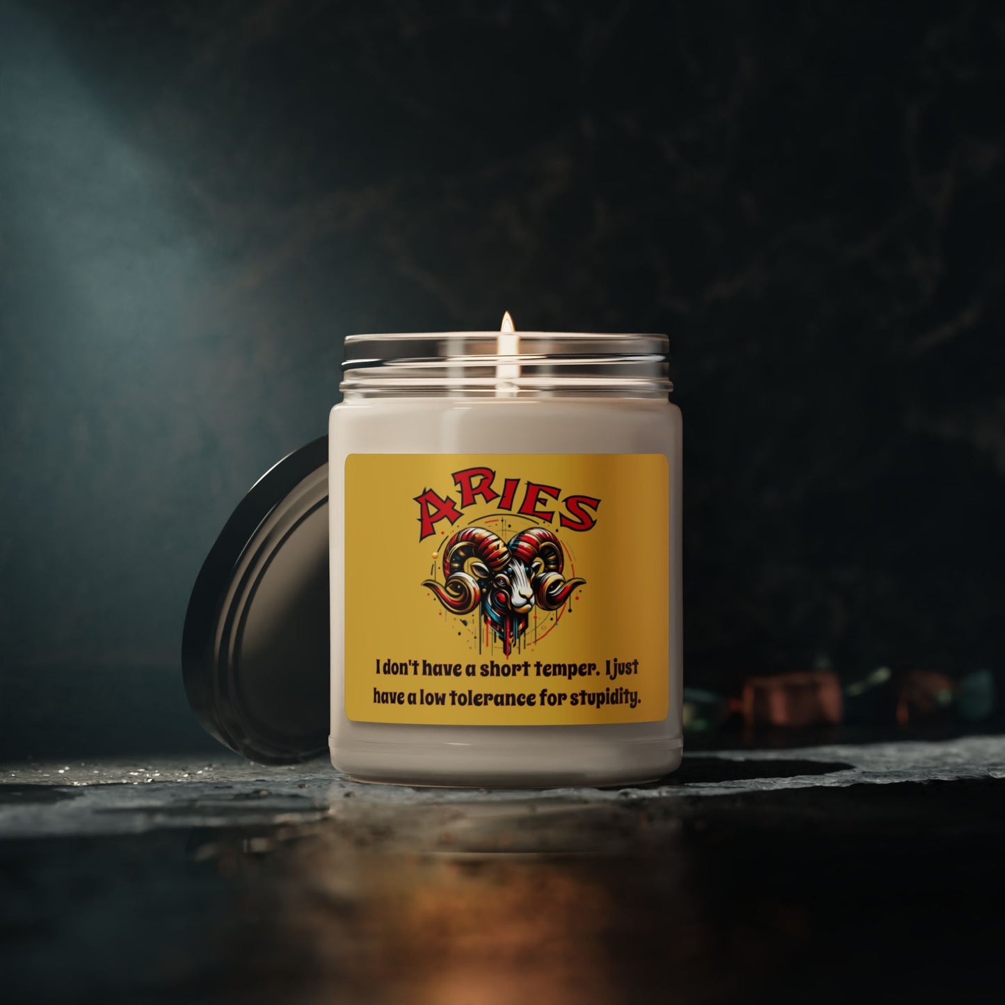 Aries Sassy Soy Candle, 9oz - VICIOUSLY CRUNK MERCH