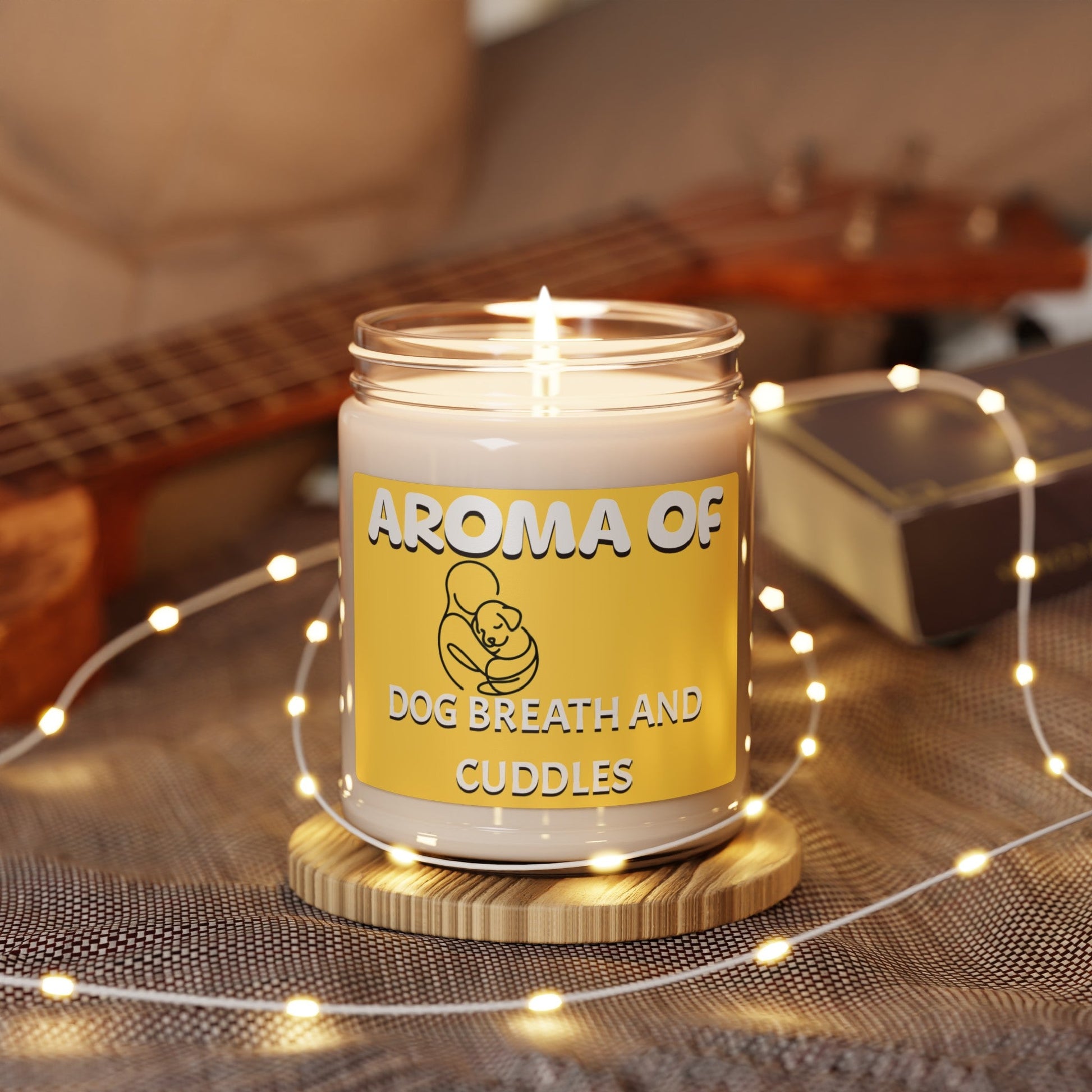 Aroma of dog breath and cuddles, Scented Soy Candle, 9oz, funny candle, dog lovers gift, soy candle, gift for friend, gift for her, dog - VICIOUSLY CRUNK MERCH