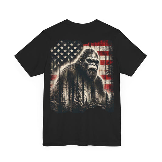 Bigfoot, bigfoot tee, america t - shirt, sasquatch shirt, hide and seek champ, bigfoot in america, mountain shirt, animal shirt, - VICIOUSLY CRUNK MERCH