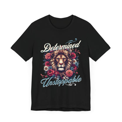 Determined&unstoppable tee, gifts for her, graphic tee, motivational tshirt, great day tee, postive shirt, try me, try it, - VICIOUSLY CRUNK MERCH