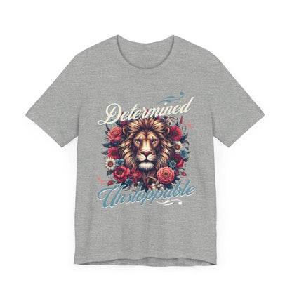 Determined&unstoppable tee, gifts for her, graphic tee, motivational tshirt, great day tee, postive shirt, try me, try it, - VICIOUSLY CRUNK MERCH