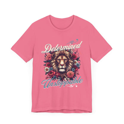 Determined&unstoppable tee, gifts for her, graphic tee, motivational tshirt, great day tee, postive shirt, try me, try it, - VICIOUSLY CRUNK MERCH