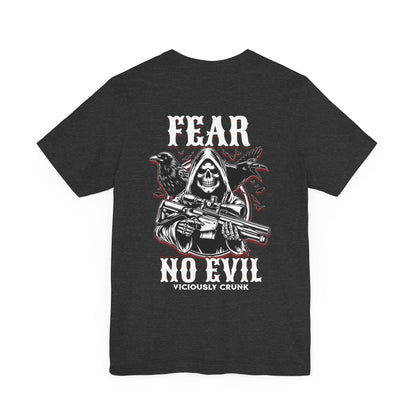 Fear no evil tshirt, Christian shirts, Religious shirts Faith - based shirts, grim reaper shirt, grim fear no evil tshirt, fearless t, - VICIOUSLY CRUNK MERCH