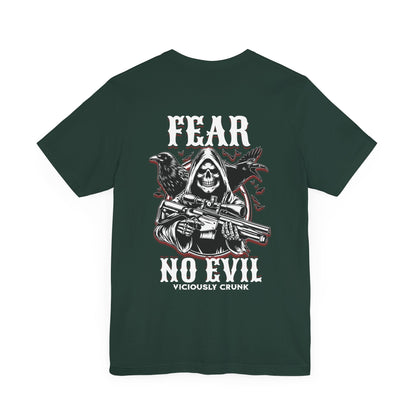 Fear no evil tshirt, Christian shirts, Religious shirts Faith - based shirts, grim reaper shirt, grim fear no evil tshirt, fearless t, - VICIOUSLY CRUNK MERCH