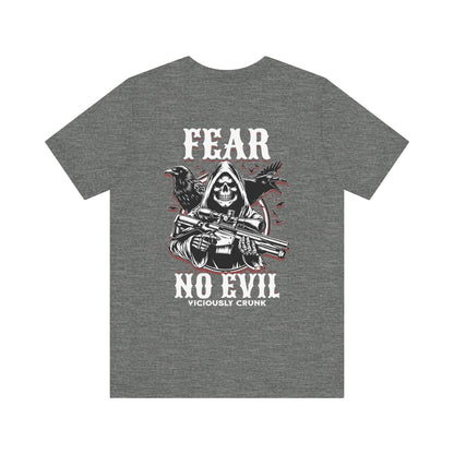 Fear no evil tshirt, Christian shirts, Religious shirts Faith - based shirts, grim reaper shirt, grim fear no evil tshirt, fearless t, - VICIOUSLY CRUNK MERCH