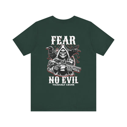 Fear no evil tshirt, Christian shirts, Religious shirts Faith - based shirts, grim reaper shirt, grim fear no evil tshirt, fearless t, - VICIOUSLY CRUNK MERCH