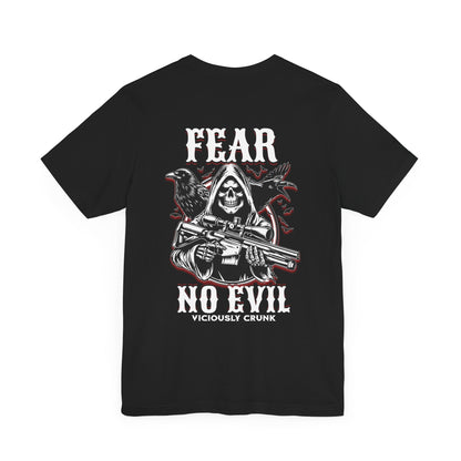 Fear no evil tshirt, Christian shirts, Religious shirts Faith - based shirts, grim reaper shirt, grim fear no evil tshirt, fearless t, - VICIOUSLY CRUNK MERCH