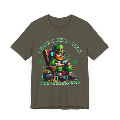 I don't need luck I have respawns, st Patrick's gaming tee, st Patrick's funny tee, funny shirt, gaming shirt, gift for him, gift for her, - VICIOUSLY CRUNK MERCH