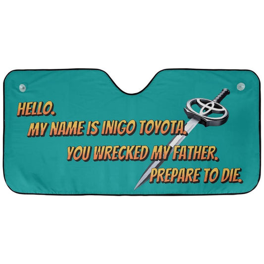 Inigo Toyota Car Sunshade - VICIOUSLY CRUNK MERCH