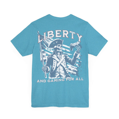 Liberty and gaming - T - shirt - VICIOUSLY CRUNK MERCH